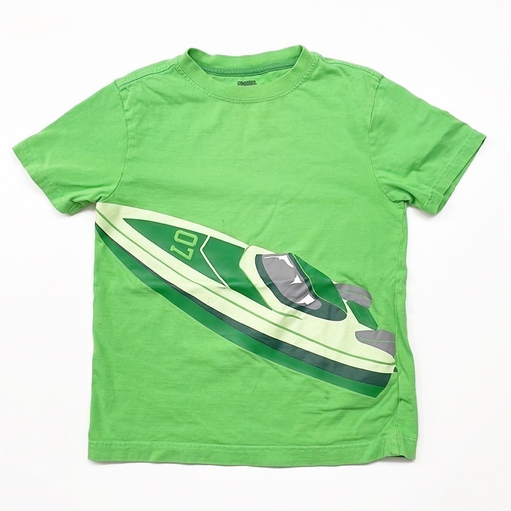 Gymboree speed boat little boys short sleeve t-shirt